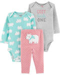 Conjunto 3pçs Carter's Urso