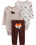 Conjunto 3 pçs Carter's Raposa